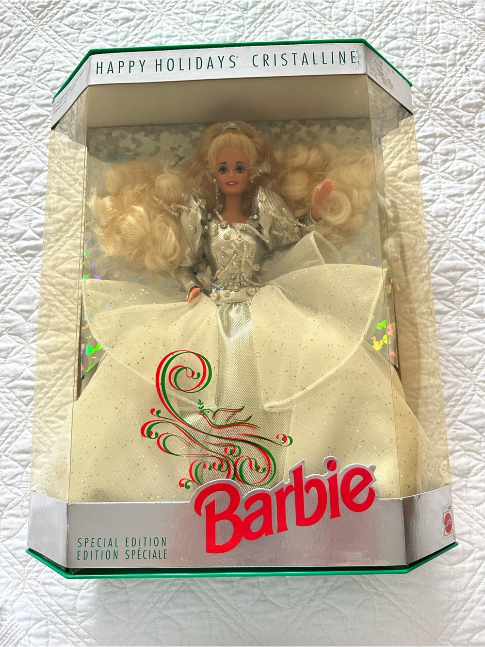 1992 Mattel special edition Holiday Barbie - silver & white. Vintage